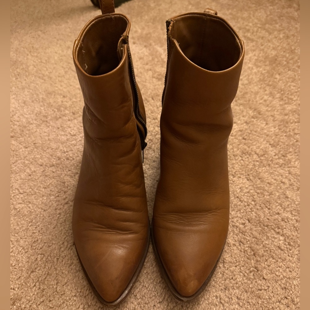 Thursday Brand Brown Genuine Leather Ankle Boots
